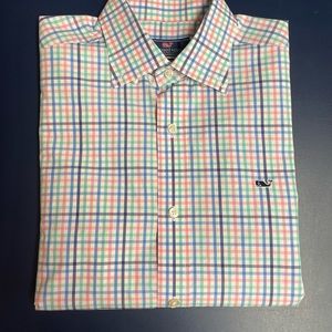 Mens Vineyard Vines Medium Long Sleeve Button Down Shirt